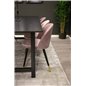 Count Dining Table - 220*100*H75 - Black / Black, Velvet Dining Chair Brass - Pink / Black_6