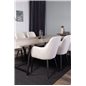 Jepara Dining Table - 250*100*H76 - Grey /Black, Comfort Dining Chair - Beige / Black_6