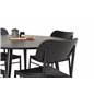 Dipp Dining Table - 115cm - Black / Black Brass, Polly Dining Chair - Black / Black_4