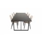 Palace Dining Table - 240*100*H75 - Black / Black, Polar Dining Chair- Black legs / Beige Velvet (ersätter 19902-880)_6