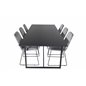 Palace Dining Table - 240*100*H75 - Black / Black, Muce  Dining Chair - Black Legs - Grey Velvet_6