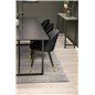 Palace Dining Table - 240*100*H75 - Black / Black, Velvet Dining Chair Brass - Black / Black_6