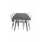 Sleek Extentiontable Black Brushed - 195*95, Polar Dining Chair- Black legs / Beige Velvet (ersätter 19902-880)_6