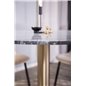 Estelle Round Dining Table ø106 H75 - Black / Brass, Polar Dining Chair- Black legs / Beige Velvet (ersätter 19902-880)_4