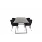 Estelle Dining Table 200*90*H76 - Black / Black, Limhamn - Chair - Black Velvet_4