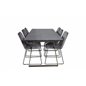 Estelle Dining Table 200*90*H76 - Grey / Brass, Muce  Dining Chair - Black Legs - Grey Velvet_6