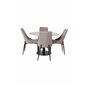 Razzia Dining Table ø106cm - Grey / Black, Leone 2 Dining Chair - Grey / Black_4