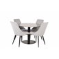 Razzia Dining Table ø106cm - Grey / Black, Leone Dining Chair - Grey / Black_4