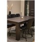 Lind Dining Table 180*90*H78 - Black Oak, X-Dining Chair - Black / Black_6