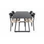 Inca Extentiontable - Black top / black Legs, Polly Dining Chair - Nature / Black_4