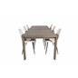 Slider Extention Table - Smoked Oak - 170, 40, 40cm , Polar Dining Chair- Black legs / Beige Velvet (ersätter 19902-880)_6