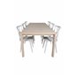 Slider Extention Table - White Wash - 170, 40, 40cm , Mariannelund Windsor Chair - Grey_6