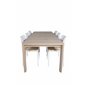 Slider Extention Table - White Wash - 170, 40, 40cm , Polly Dining Chair - Nature / White_6