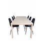 Slider Extention Table - White Wash - 170, 40, 40cm , Polar Dining Chair - Black legs / Black Velvet (ersätter 19902-888)_6