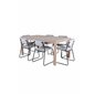 Slider Extention Table - White Wash - 170+40+40cm +Kenth Chair - Black / Light Grey Velvet_6