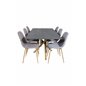 Piazza Dining Table - 180*90*75 - Spraystone / Oak, Polar Dining Chair - Grey / Oak_6