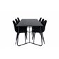 Pippi Dining Table , Black Black Veneer+Polar Dining Chair , Black legs Black Velvet (ers√§tter 19902,888)_6