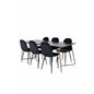 Pippi Dining Table , Distressed Copper Black Veneer+Polar Dining Chair , Black legs Black Velvet (ers√§tter 19902,888)_6