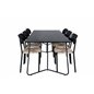 Pippi Dining Table , Black Black Veneer+Polly Dining Chair , Nature Black_6