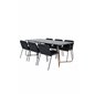 Pippi Dining Table - Distressed Copper / Black Veneer+Tvist Chair - Black / Black PU_6