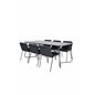 Pippi Dining Table - Black / Black Veneer+Tvist Chair - Black / Black PU_6