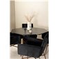 Marbs Round Dining Table - Black / Black Glass Marble+Pippi Chair - Distressed Copper / Black Velvet_4