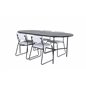 Skate Oval Dining Table - Black / Black Veneer+Kenth Chair - Black / Light Grey Velvet_4