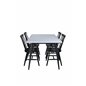 Jimmy Dining Table , Black White HPL+L√∂nneberga Windsor Chair , Black_4