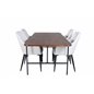 Uno Dining Table , Black Walnut Veneer+Comfort Dining Chair , Beige Black_4