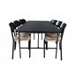 Uno Dining Table , Black Black Veneer+Polly Dining Chair , Nature Black_6