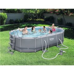 Ovanmarkpool 4,88 x 3,05 m Power Steel Oval Bestway