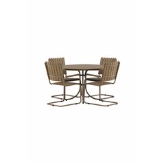 Holmsund Dining set Beige Linnen Alu / Beige Linnen Aintwood