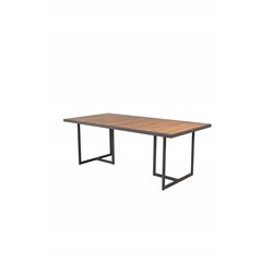 Khung Dining Table - Black Steel / Acacia (teklook) - 200*100cm