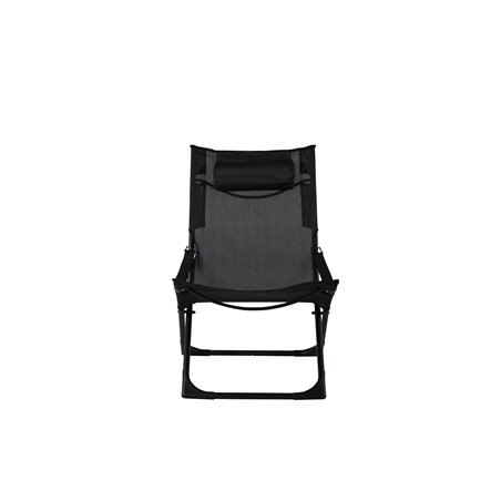 Seville Foldable relax chair - Black frame/black cushion