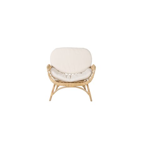 Moana lounge chair- bamboo/white cushion