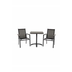 Colorado70*70 Black/Black, Parma Chair - Black/Grey_2