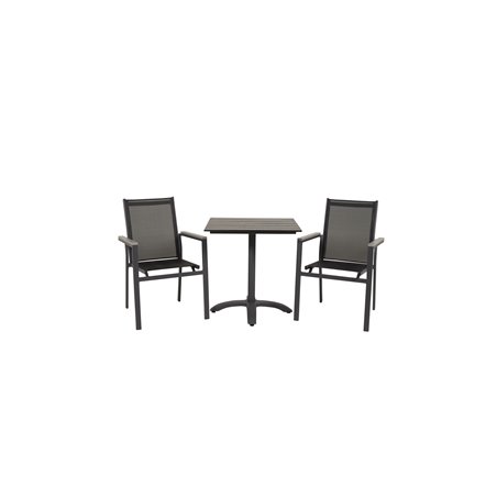 Colorado70*70 Black/Black, Parma Chair - Black/Grey_2