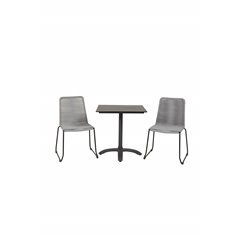 Colorado70*70 Black/Black, Lindos Chair - Black/Grey_2