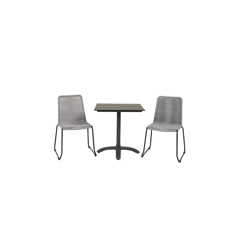 Colorado70*70 Black/Black, Lindos Chair, Black/Grey_2