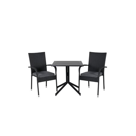 Way café table 70*70, Anna Chair - Black_2