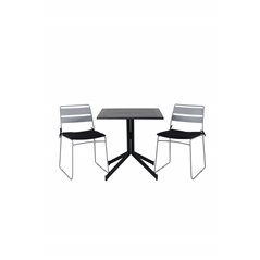 Way café table 70*70, Lina Dining Chair - Grey_2