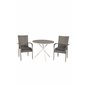 Parma Café Table ø90 - Valkoinen/Grey, Anna Chair Grey_2