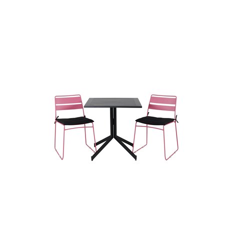 Way café table 70*70, Lina Dining Chair - Pink_2