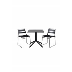 Way café table 70*70, Lina Dining Chair - Black_2