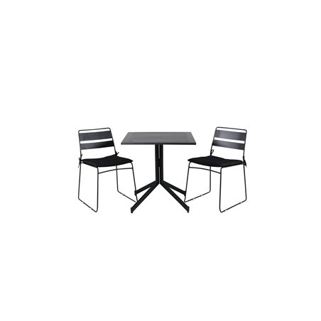 Way café table 70*70, Lina Dining Chair - Black_2