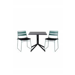 Way café table 70*70, Lina Dining Chair - Green_2