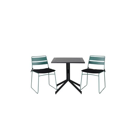 Way café table 70*70, Lina Dining Chair - Green_2