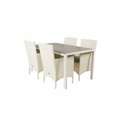 Break Table 150*90 - White/Grey, Malin Karmstol med dyna - Vit / grå dyna_4