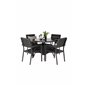 Volta Table ø 90 - Black/Glass, Levels Chair