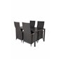 Break pöytä 150*90 – Black/Black, Padova Chair (Recliner) – Black/Teak_4